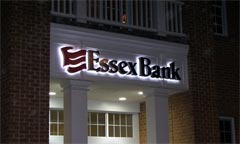 Essex Bank Backlit Channel Letters